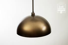 Smooth Oil Rubbed Bronze Dome Pendant Light Fixture Cordero Handcrafted Lighting