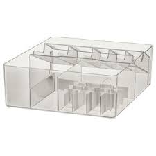 Godmorgon Box With Compartments Smoked 12 X11x4 Ikea In 2020 Ikea Ikea Organization Best Ikea