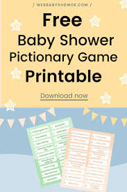 Learn How To Play Baby Shower Pictionary Free Baby Stuff Free Baby Shower Games Free Baby Shower