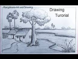 We have now placed twitpic in an archived state. Riverside Village Scenery Drawing Landscape Scenery Of Beautiful Nature With Pencil Youtube