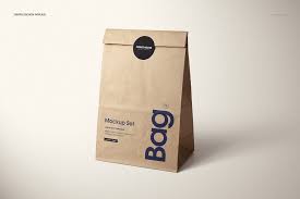 Lunch Kraft Paper Bag Mockup Set On Behance Ide Kemasan Desain Produk Hadiah Buatan Tangan