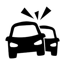 The woman crashed into the car. Traffic Accident Vector Icons Free Download In Svg Png Format
