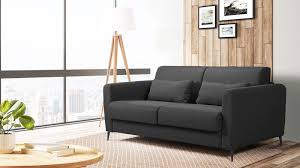 Paiement en 3 fois disponible à partir de 300€. Canape Boston 3 Places Convertible Gris Anthracite Homifab