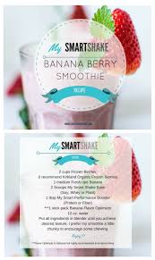 Usana Mysmartfoods The Macronutrient Solution Smart Shake Banana Berry Smoothie Berry Smoothie Recipe