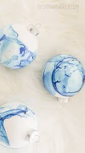 See more ideas about marbling techniques, ebru art, marble paper. Easy Marbled Christmas Ornaments Diy Cheap Holiday Crafts