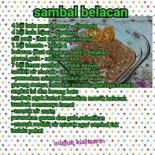 Yang ni bukan versi cik ca, sekadar gambar hiasan. Sambal Belacan Asian Dipping Sauce Malaysian Food Recipes