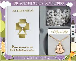 Commemorate a child's first communion with a religious gift celebrating the boy or girl's christian faith. Aid To The Church In Need First Holy Communion Gift Set