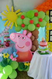 Peppa Pig Birthday Party Ideas Photo 29 Of 41 Peppa Pig Birthday Party Decorations Pig Birthday Party Decorations Peppa Pig Party Decorations