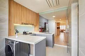 The open kitchen concept means that the space flows from the kitchen into your dining and living rooms. Resale Flat Transforms Into A Bright And Spacious Home Lookbox Living