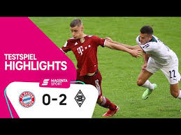 So seht ihr das spiel im viertelfinale der champions league treffen die bayern und psg aufeinander. Fc Bayern Munchen Borussia Monchengladbach Testspiel Magenta Sport Youtube