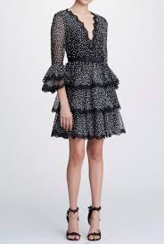 Marchesa Bell Sleeve Tulle Cocktail Dress M26902 Poshare V Neck Cocktail Dress Dresses Floral Dresses Long