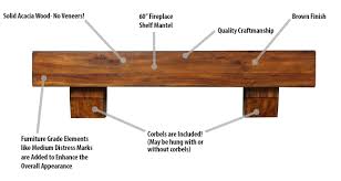Pearl mantels is a leading manufacturer of fine furniture quality wood and mdf mantels, shelves, and adjustable mantels and shelves for the fireplace and the home. Duluth Forge 60 Inch Fireplace Shelf Mantel With Corbels Brown Finish Factory Buys Direct