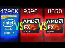 ^ hruska, joel (4 november 2013). Intel I7 4790k Vs Amd Fx 9590 Vs Fx 8350 Youtube