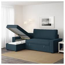 Vilasund Bettsofa Recamiere Hillared Dunkelblau Bettsofa Sofa Recamiere