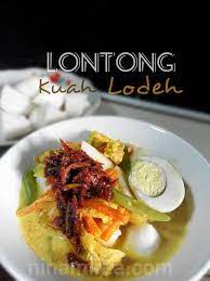 Lontong Kuah Lodeh Yang Sedap Dan Mudah Tak Payah Tunggu Raya Pun Boleh Makan Yang Penting Mudah Dan Segera Buatnya K Masakan Malaysia Makanan Resipi Makanan