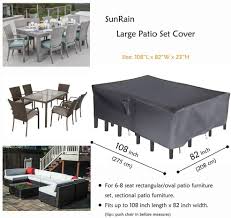 Patio Furniture Set Covers Waterproof Outdoor Table And Chair Cover With Stable Strap Large Oval Patio Furniture Sets Outdoor Tables And Chairs Patio Furniture