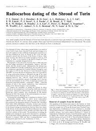 The ejected electrons are called beta particles and make up what is called beta radiation. Pdf Ams Radiocarbon Dating Of The Shroud Of Turin