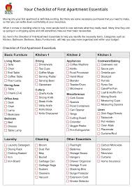 Necessities when moving into a new apartment. Your Checklist Of First Apartment Essentials Nyc Mini Storage