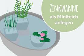 Zinkwanne Als Miniteich Anlegen Teichfolie Pflanzen Co