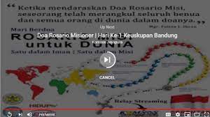Doa Rosario Misioner Jumat 02 Oktober 2020 Pk 18 00 Youtube