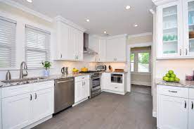 The matching ice white shaker finished interior and cabinet sides provide a custom cabinet look at a fraction of the cost. Buy Ice White Shaker Assembled Kitchen Cabinets Online