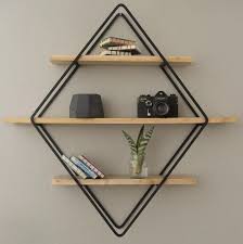 Estante Rombo Entrega Inmediata Envio Gratis 3 250 00 En 2020 Estantes Hierro Y Madera Estante Decoracion De Pared De Hierro