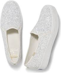 Keds X Kate Spade New York Triple Decker Glitter Wedding Sneakers Sparkle Shoes Keds