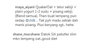 Download mp3 dato siti gratis, ada 20 daftar lagu dato siti yang bisa anda download. Resepi Sajian Pantang Lempeng Oat Siti Nurhaliza
