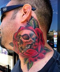 Cool Tattoos For Men Neck Tattoo For Guys Tattoos For Guys Rose Tattoos For Men