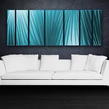 Art virtuoso's framed artwork is designed and stylized with a focused eye for balance and an emphasis on longevity. Main Attraction 66 X24 Large Ocean Tropical Blue Indoor Outdoor Modern Abstract Metal Wall Art Sculpture Dv8 Studio