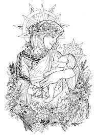 Mother And Child Ausmalbilder Wenn Du Mal Buch Ausmalen