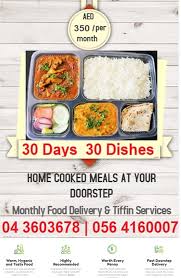 Indian Home Made Food Tiffin Meals Service In Dubai