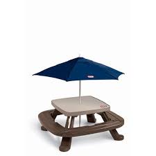 Little Tikes Fold N Store Picnic Table With Market Umbrella Walmart Com Picnic Table With Umbrella Market Umbrella Little Tikes Picnic Table