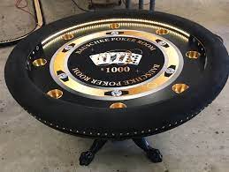 Pin On Custom Poker Tables Round With Lights