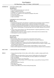 Performed 50 home (1) installs in team of 2 hvac techs. Hvac Installer Resume Samples Velvet Jobs