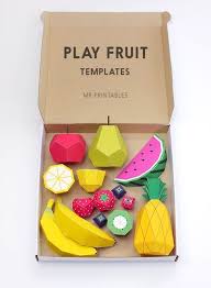 Patrons Gratuits Bricoler Des Fruits Papier Diy Creations Enfant Paper Toy