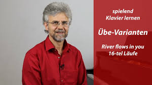 Baschriftete klavirtastertur / klaviertastatur zum. Ube Varianten River Flows In You Spielend Klavier Lernen