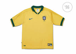 Brust / körpermode for male lv. Komplettes Nike X Brazil Heim Trikot Evolution 1998 2020 15 Verschiedene Shirts Nur Fussball