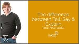 Here are three easy ways to tell the difference between a manatee and a dugong. The Difference Between Say Tell And Explain The Art Of Business English