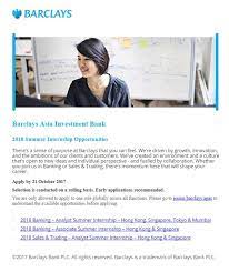 Please note that you can apply to only one barclays' internship program globally. Facebook
