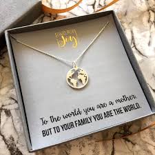Excited To Share This Item From My Etsy Shop Present For Mum Silver World Pendant You Are My World Presents For Mum World Necklace Compass Necklace Silver