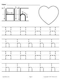free printable letter h tracing worksheet supplyme