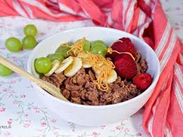 Petit dejeuner qui cale longtemps. Recettes De Porridge Et Chocolat