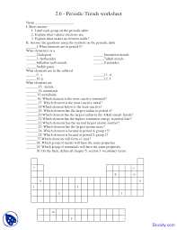 Periodic table trends worksheet answer key pdf. Periodic Trends Worksheet Answer Key Nidecmege