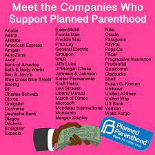 Let Them Live On Twitter Meet The Companies Who Support Planned Parenthood Some May Surprise You Prolife Letthemlive