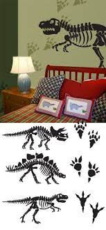 Dinosaur Bones Wall Decals Stickers Would Love To Have The Fossils On Canvas Or Wood To Just Hang In The Boys Room Kids Room Boy Room Big Boy Bedrooms