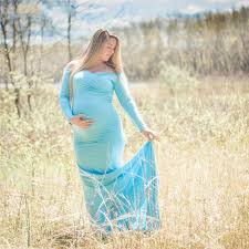 Fast delivery, high quality, buy now! Lengan Panjang Maxi Maternity Dress Untuk Fotografi Alat Peraga Elegan Kehamilan Pakaian Baju Hamil Hamil Foto Menembak Pakaian Pakaian Bersalin