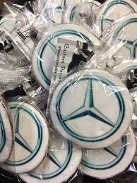 Mercedes Benz Star Cookies Great For Marketing Branding And Your Clients Receive A Consumable Treat Wire Trade Show Giveaways Logo Cookies Edible Printing