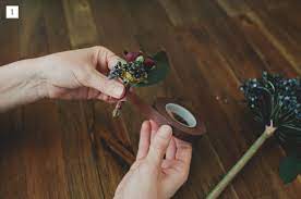 Learn how to make an affordable boutonniere with wholesale flowers ordered online. Diy Silk Flower Boutonnieres Green Wedding Shoes