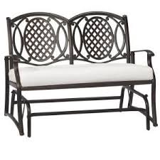 Arlington House Glenbrook Black Patio Glider 7874000 0105000 The Home Depot Patio Glider Outdoor Furniture Outdoor Glider